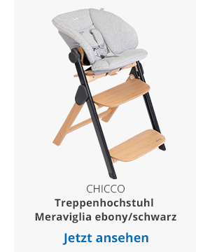 Chicco Treppenhochstuhl Meraviglia ebony / schwarz