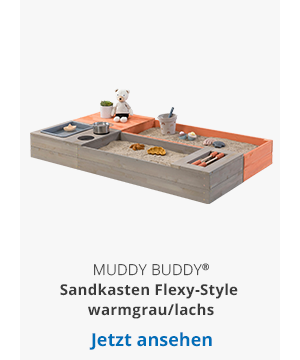 MUDDY BUDDY® Sandkasten Flexy-Style warmgrau/lachs