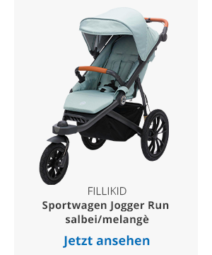 Fillikid Sportwagen Jogger Run salbei/melangè