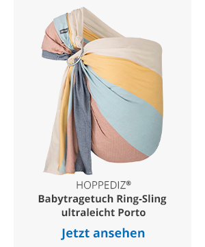 HOPPEDIZ®  Babytragetuch Ring-Sling ultraleicht Porto