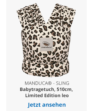 manduca® - SLING Babytragetuch, 510cm, Limited Edition leo