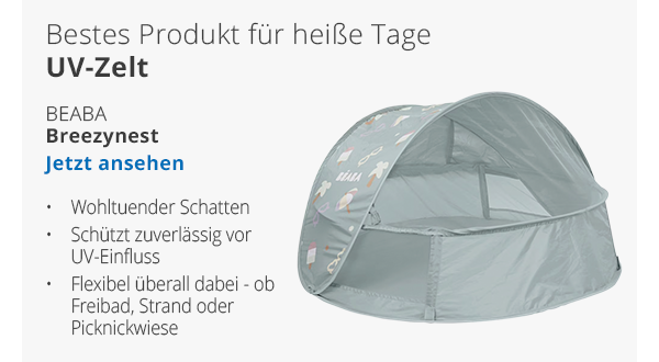 Bestes Produkt für heiße Tage - UV-Zelt Beaba Breezynest