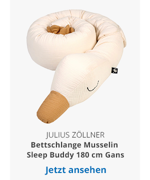 Bettschlange Musselin Sleep Buddy 180 cm Gans