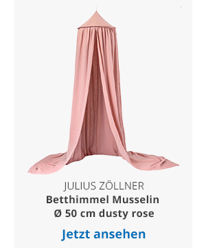 Betthimmel Musselin Ø 50 cm dusty rose