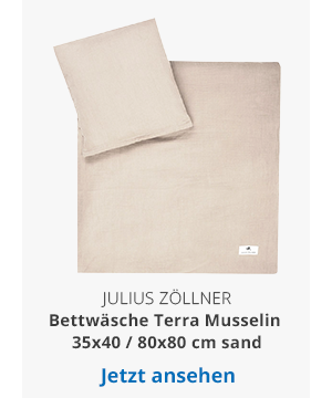 Bettwäsche Terra Musselin 35x40 / 80x80 cm sand