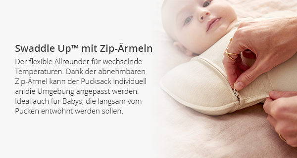 Swaddle Up™ mit Zip-Ärmel
