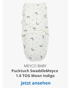  Meyco Baby  - Pucktuch SwaddleMeyco 1.0 TOG Größe S/M Moon Indigo