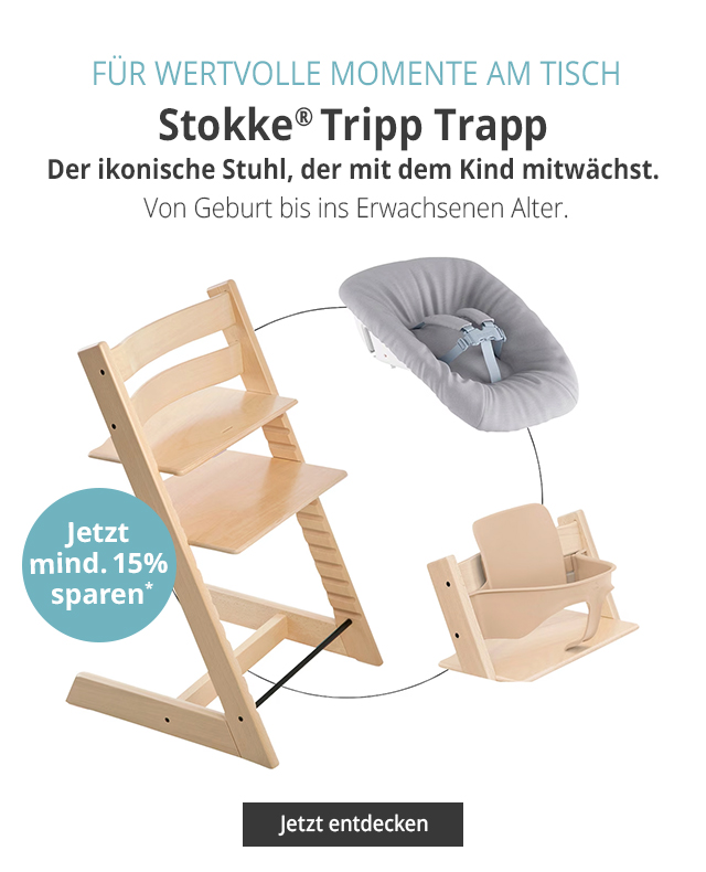 Für wertvolle Momente am Tisch - Stokke® Tripp Trapp  - Der ikonische Stuhl, der mit dem Kind mitwächst. Von Geburt bis ins Erwachsenen Alter. - Jetzt mind. 15% sparen* - Jetzt entdecken!