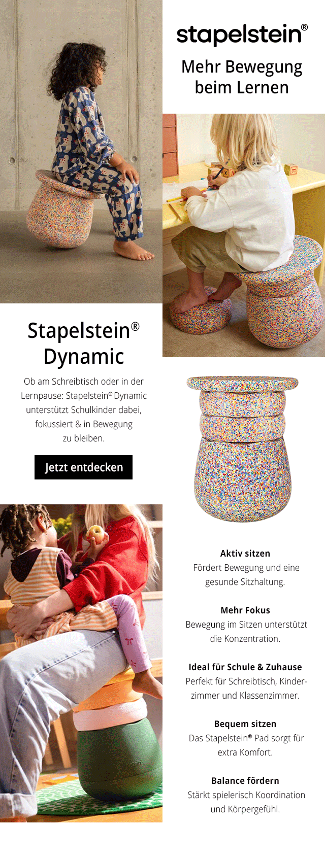 stapelstein - Mehr Bewegen beim Lernen