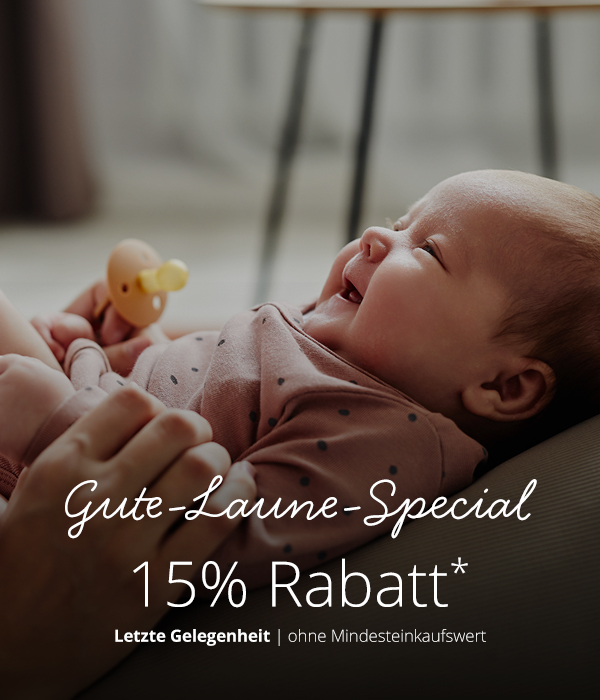 Nur heute - Gute Laune Special - 15% Rabatt* ohne Mindesteinkaufswert
