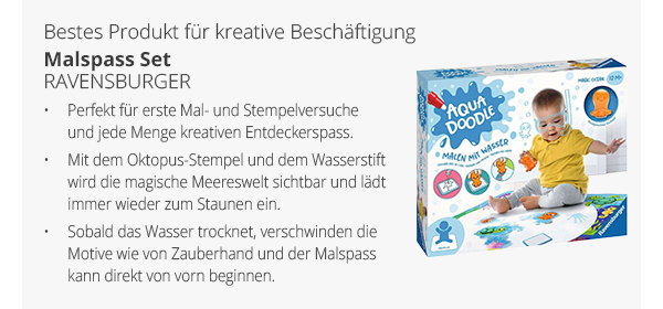 Bestes Produkt für kreative Beschäftigung  - Malspaß Set - Ravensburger: Aquadoodle Magic Ocean