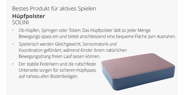 Bestes Produkt für aktives Spielen - Hüpfpolster 