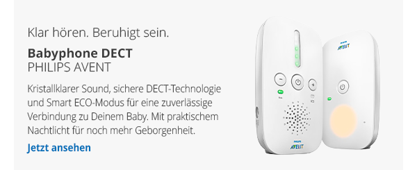 Klar hören. Beruhigt sein. Babyphone DECT - Jetzt ansehen →