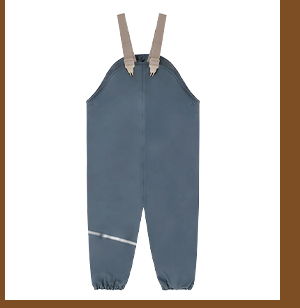 Regenhose mit Trägern gefüttert
