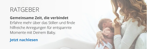 Ratgeber  - Gemeinsame Zeit, die verbindet  - Erfahre mehr über das Stillen und finde hilfreiche Anregungen für entspannte Momente mit Deinem Baby. - Jetzt nachlesen → 