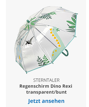 Sterntaler Regenschirm Dino Rexi transparent/bunt