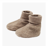 Bornino  Wollfleece-Schlupfschuhe aus Merinowolle beige melange