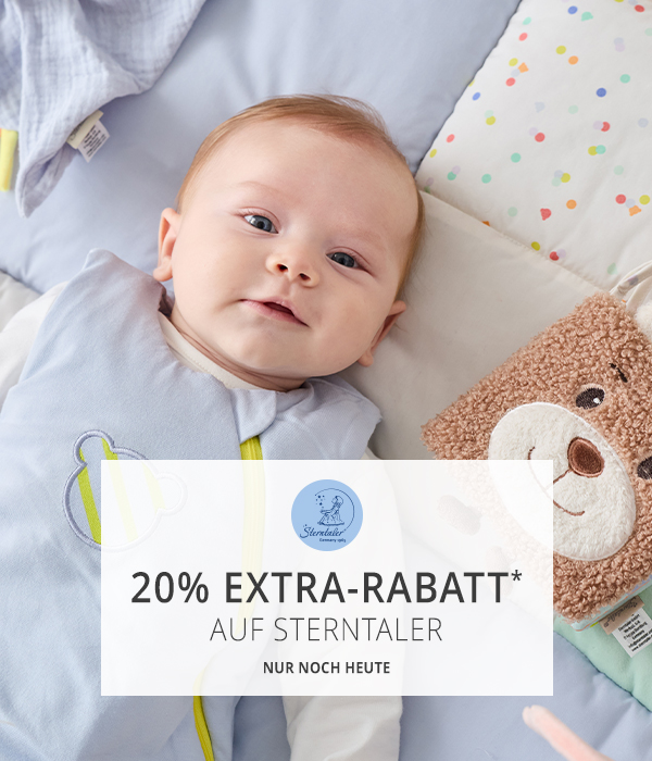 Nur bis morgen   20% Extra-Rabatt* auf Sterntaler 