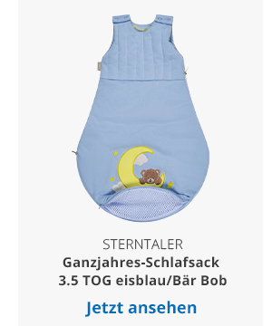 Sterntaler  Ganzjahres-Schlafsack 3.5 TOG eisblau / Bär Bob