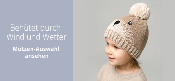 Behütet durch Wind und Wetter   Mützen-Auswahl ansehen → 