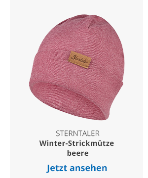 Sterntaler  Winter-Strickmütze beere