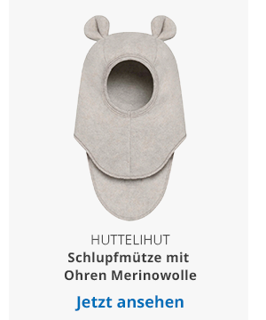Huttelihut  Schlupfmütze mit Ohren Merinowolle