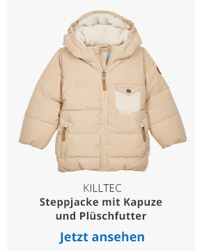 KILLTEC Steppjacke mit Kapuze und Plüschfutter 