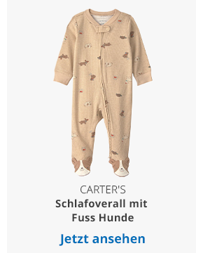 Carter's  Schlafoverall mit Fuss Hunde