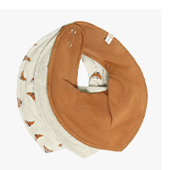 Pippi   3er-Pack Dreieckstücher Croissant braun/natur