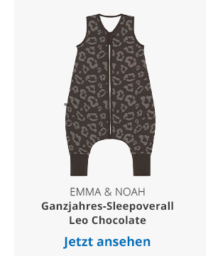 emma & noah  Ganzjahres-Sleepoverall Leo Chocolate