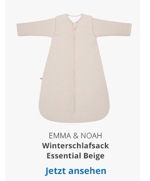 emma & noah Winterschlafsack mit abnehmbaren Ärmeln Essential Beige