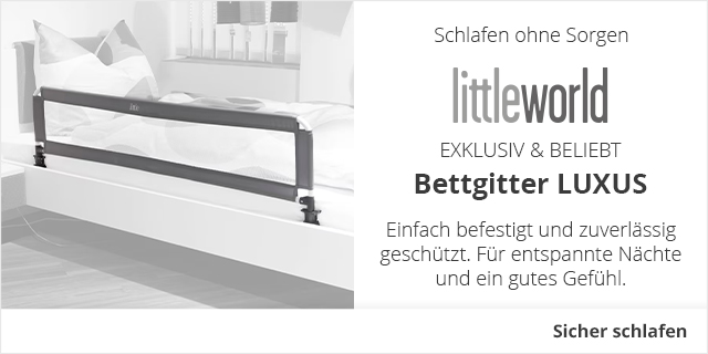 Schlafen ohne Sorgen - littleworld - Bettgitter LUXUS - Sicher schlafen!