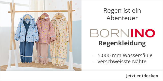 Regen ist ein Abenteuer - BORNINO Regenkleidung - 5.000 mm Wassersäule - verschweisste Nähte - Jetzt entdecken!