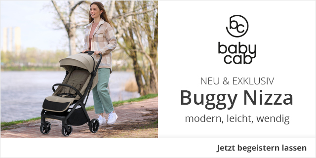 babycab - Neu & Exklusiv - Buggy Nizza: modern, leicht, wendig - Jetzt begeistern lassen!
