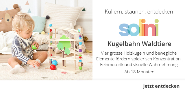 Kullern, staunen, entdecken - SOLINI Kugelbahn Waldtiere - Jetzt entdecken!