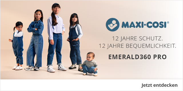 MAXI COSI - EMERALS360 PRO - 12 Jahre Schutz. 12 Jahre Bequemlichkeit.