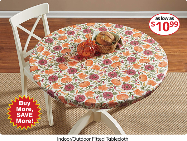 Indoor/Outdoor Fitted Tablecloth