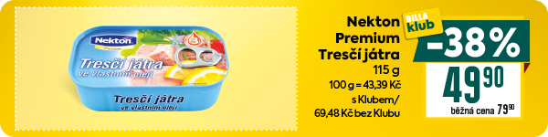 Banner: Nekton Premium tresčí játra
