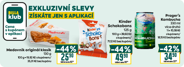 Banner: Kupóny v aplikaci