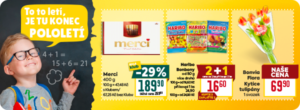 Banner: dárky - konec pololetí