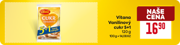 Banner: Vitana vanilinový cukr 5+1