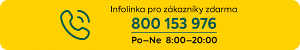 Banner: infolinka pro zákazníky zdarma