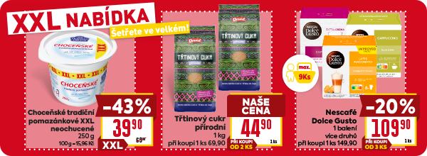 Banner: XXL nabídka - šetřete ve velkém