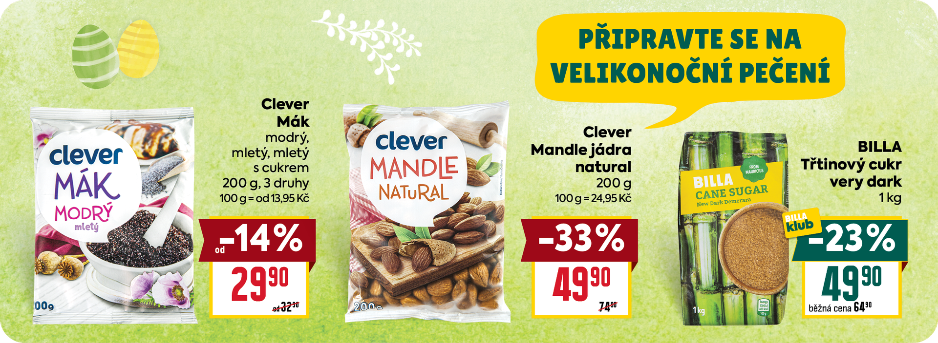Banner: připravte se na velikonoční pečení