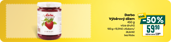 Banner: Darbo výběrový džem jahody 