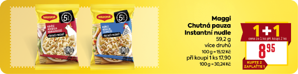 Banner: Maggi Chutná pauza instantní nudle