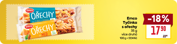 Banner: Emco Tyčinka s ořechy