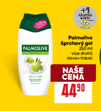 Banner: Palmolive Sprchový gel 250 ml za 44,90 Kč + extra nálepka MImoni.