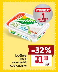 Banner: Lučina + nálepka Pyrex