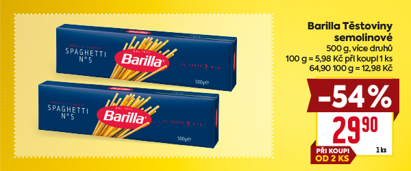 Banner: Barilla těstoviny 